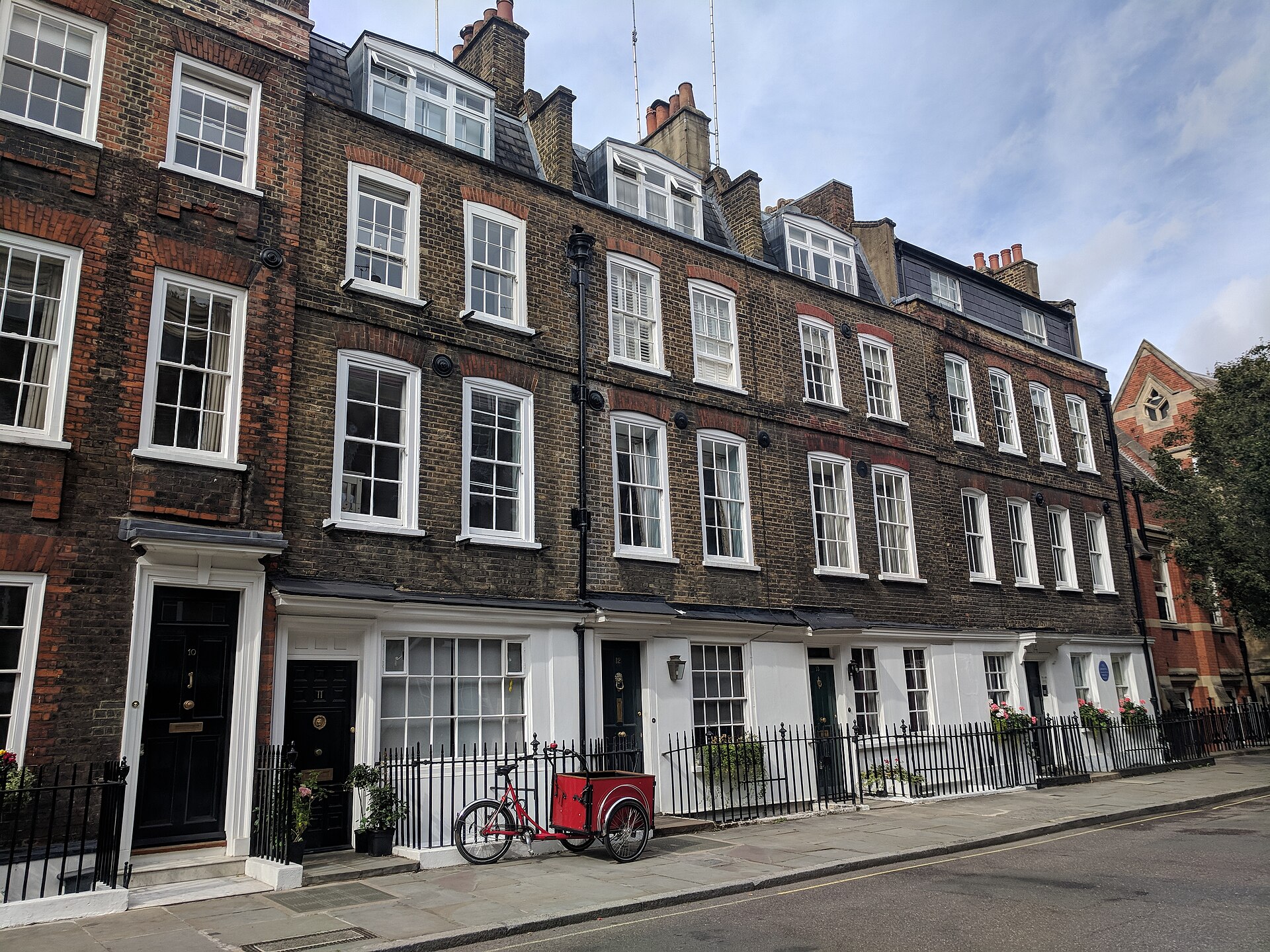 London terraced street houses