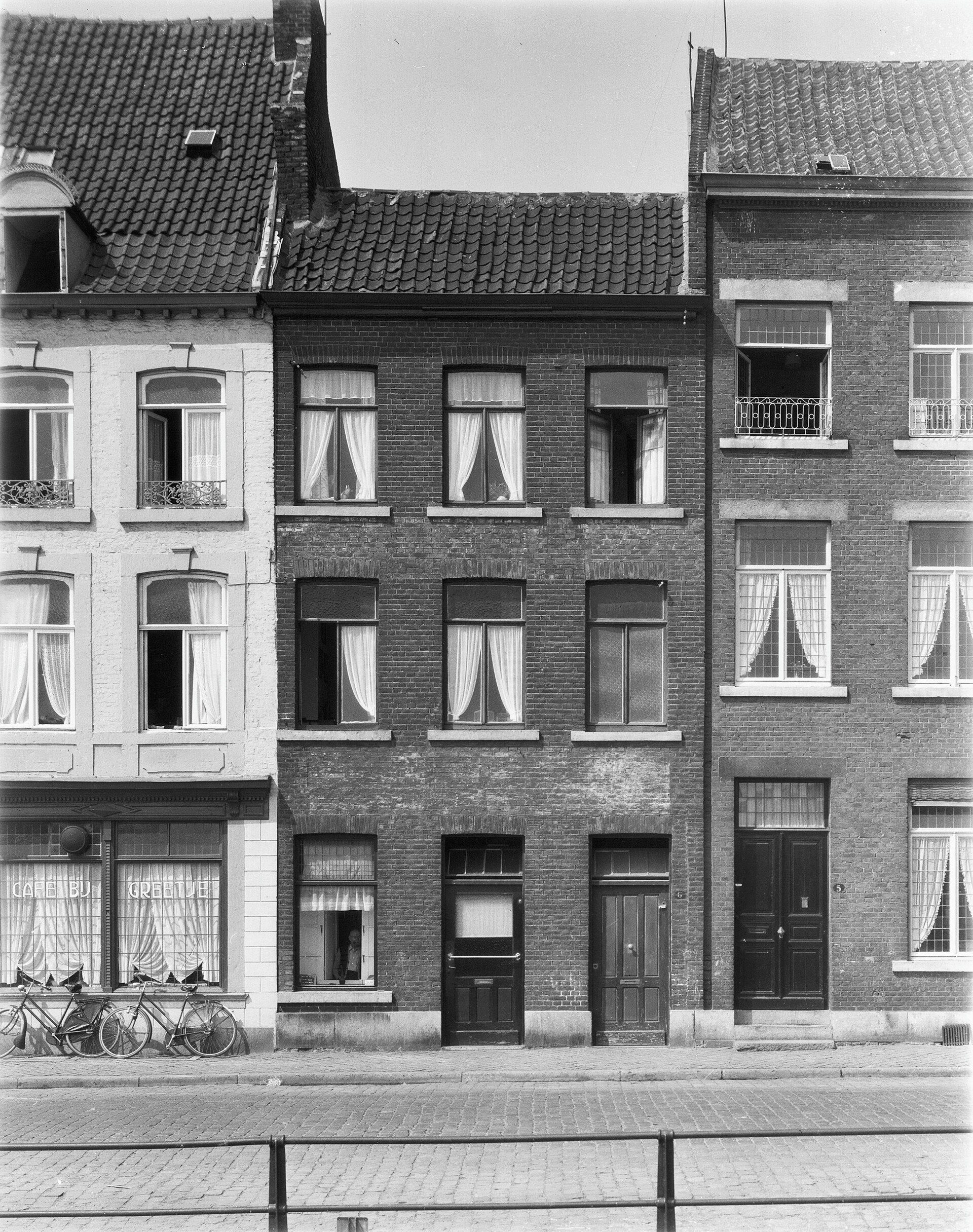 Dutch canal houses bicycles