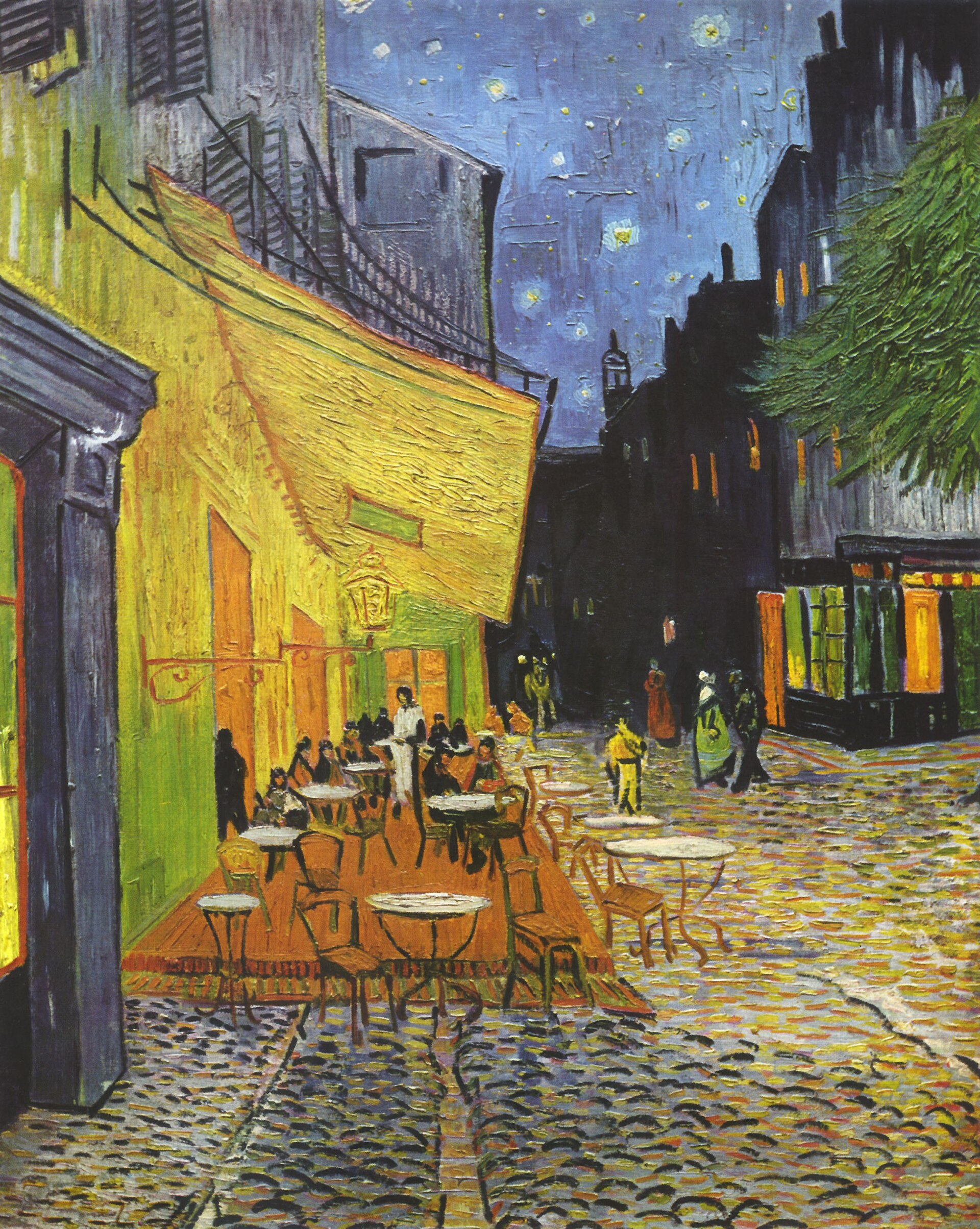 French cafe terrace street